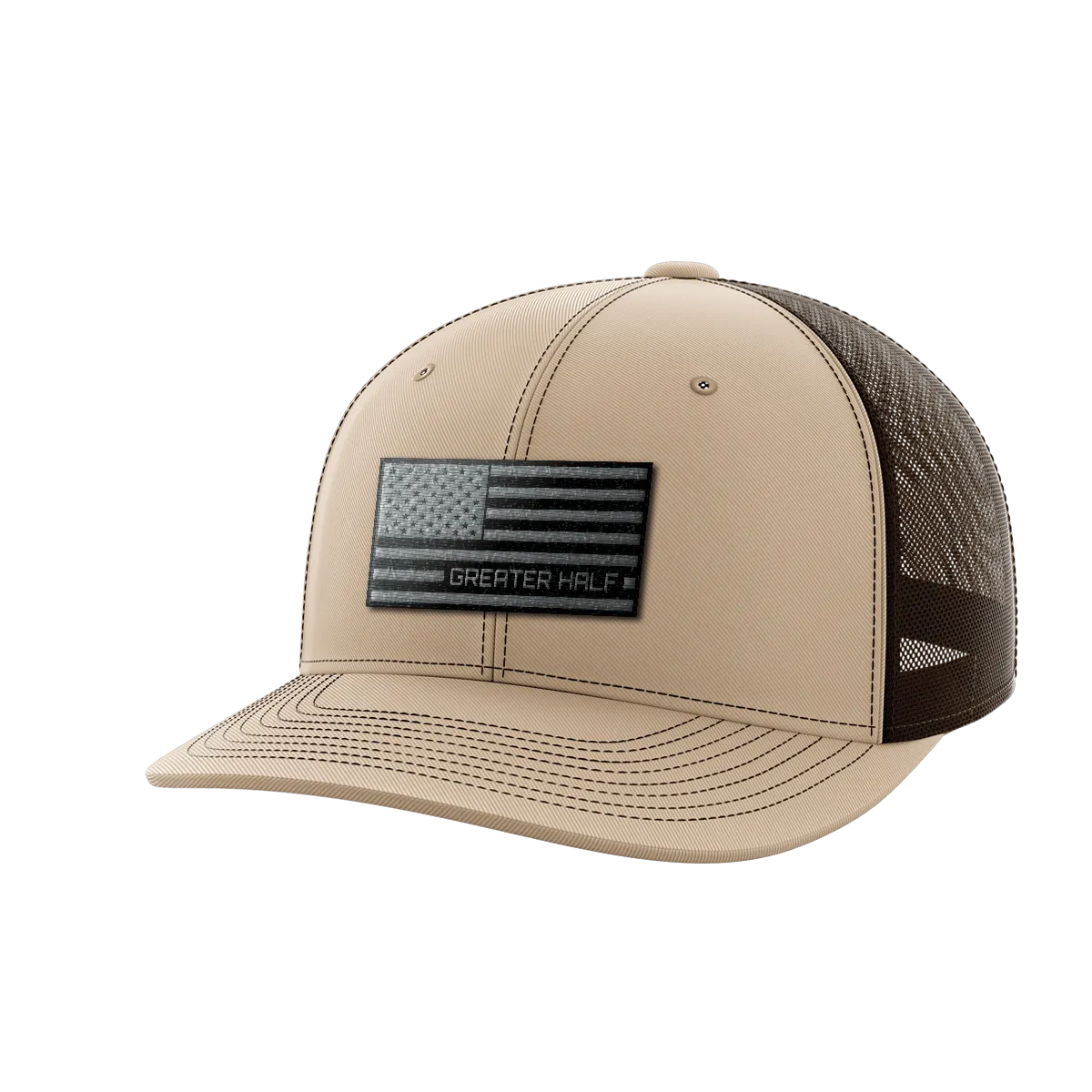 USA Black Flag Woven Patch Hat
